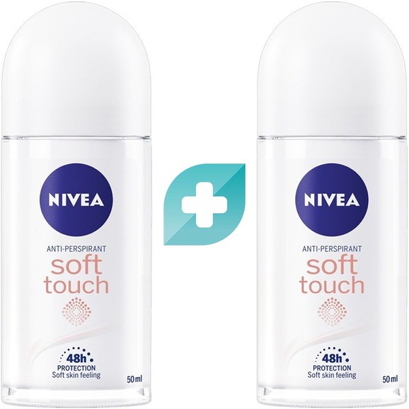 Σετ Nivea Soft Touch Talc Sensation Deo Roll-On 100ml (2x50ml)