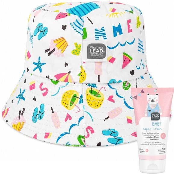 Σετ Δώρο Pharmalead Baby Nappy Cream 20ml & Καπέλο Παγωτό - Παραλία 1 Τεμάχιο