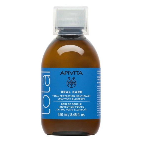 Apivita Natural Dental Care Mouthwash With Spearmint & Propolis 250ml Apivita Natural Dental Care Mouthwash With Spearmint & Propolis 250ml