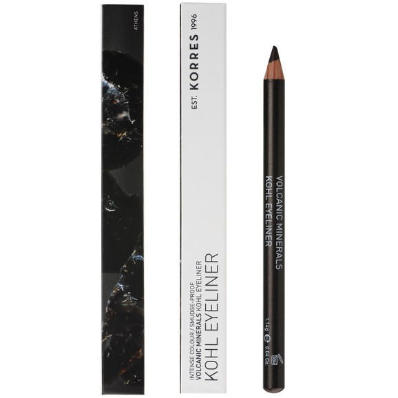 Korres Black Volcanic Minerals Kohl Eyeliner 1,14gr - 01 Μαύρο Korres Black Volcanic Minerals Kohl Eyeliner 1,14gr - 01 Μαύρο