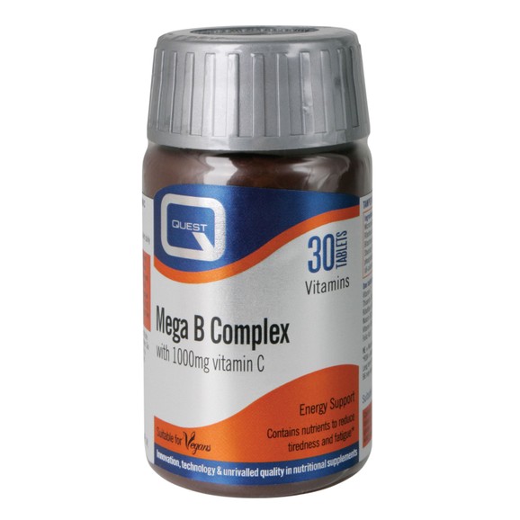 Quest Mega B Complex Plus 1000mg Vitamin C Για Ατομα Με Εντονο Τρόπο Ζωής 30 Tabs Quest Mega B Complex Plus 1000mg Vitamin C Για Ατομα Με Εντονο Τρόπο Ζωής 30 Tabs