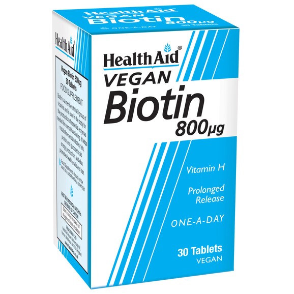 Health Aid Biotin (vitamin H) 800μg 30tabs