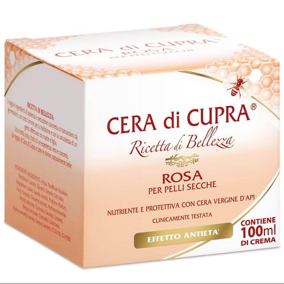 Cera di Cupra Rosa Ενυδατική Κρέμα Προσώπου για Ξηρά Δέρματα Απο Αγνό Κερί Μελισσών 100ml