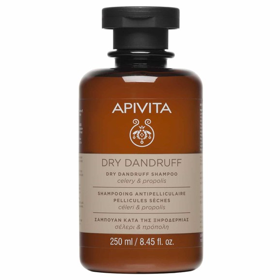 Apivita Dry Dandruff Shampoo With Celery & Propolis 250ml Apivita Dry Dandruff Shampoo With Celery & Propolis 250ml