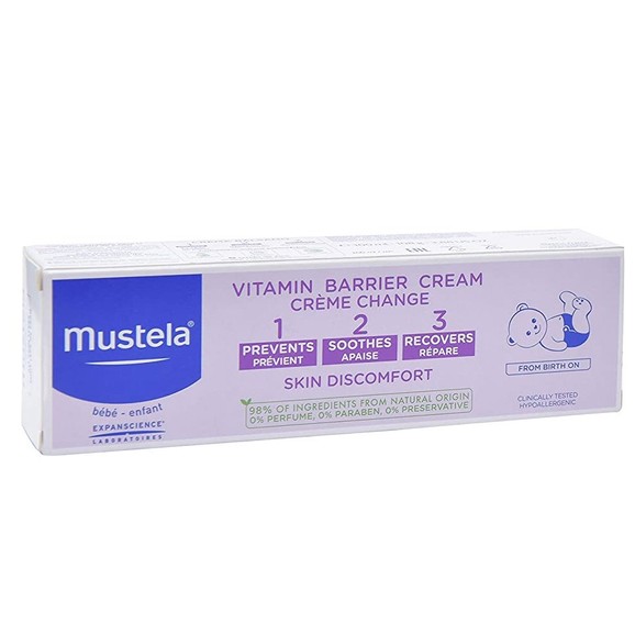 Mustela 123 Vitamin Barrier Cream Κρέμα Αλλαγής Πάνας 100ml