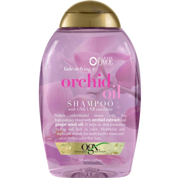 OGX Orchid Oil Shampoo Fade Defying Σαμπουάν Προστασίας Χρώματος για Βαμμένα Μαλλιά 385ml