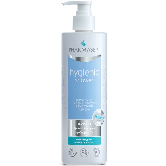 Pharmasept Hygienic Shower Αφρόλουτρο με Ήπια Αντισηπτική Δράση για Σώμα, Πρόσωπο & Ευαίσθητη Περιοχή 500ml