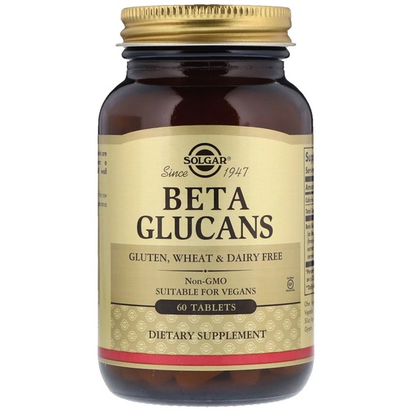 Solgar Beta Glucans Συμπλήρωμα Διατροφής, Αποτελεσματική Φόρμουλα για την Ενίσχυση του Ανοσοποιητικού Συστήματος 60tabs
