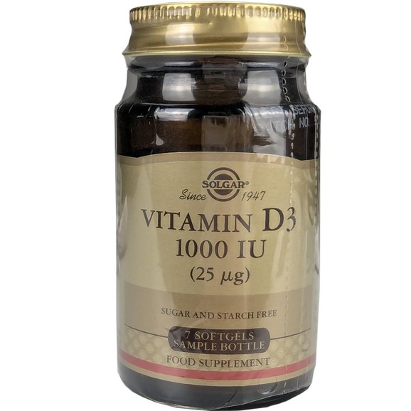 Δώρο Solgar Vitamin D3 1000 IU (25μg) 7caps