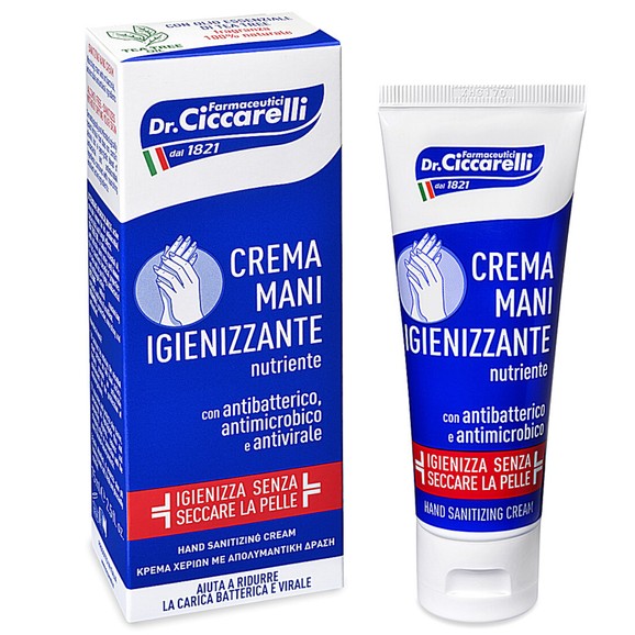 Dr Ciccarelli Hand Sanitizing Cream Κρέμα Χεριών με Απολυμαντική Δράση 75ml