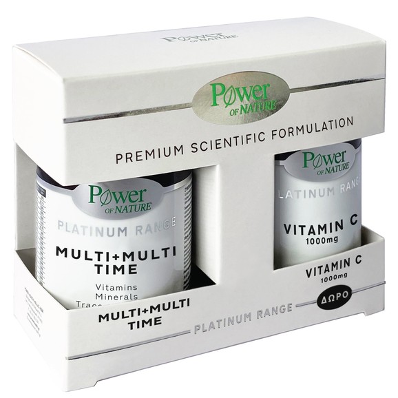 Power Health Promo Platinum Range Multi+Multi Time 30tabs & Δώρο Vitamin C 1000mg 20tabs