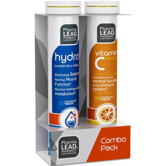 Pharmalead Promo Hydro+ 20 Effer.tabs & Δώρο Βιταμίνη C 1000mg 20 Effer.tabs