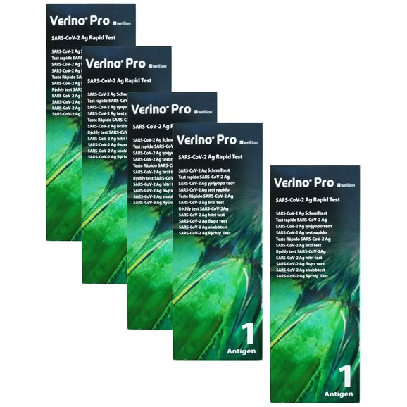 Wellion Πακέτο Προσφοράς Verino Pro Sars 2019-nCov Antigen Rapid Self Test 5 Τεμάχια