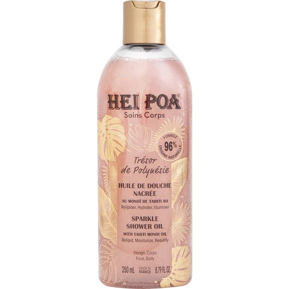 Hei Poa Soins Corps With Tahiti Monoi Sparkle Shower Oil 250ml