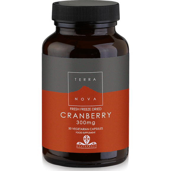 Terranova Cranberry 300mg Βιολογικά Κράνμπερρυ για Υγιές Ουροποιητικό 50caps