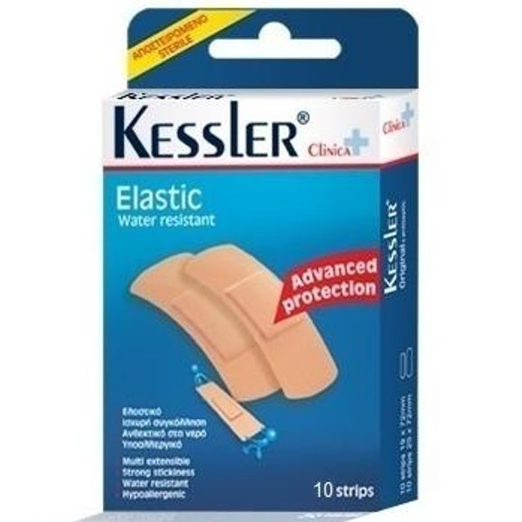 Kessler Elastic Large Ελαστικά, Αποστειρωμένα & Αδιάβροχα Strips 10Τεμ