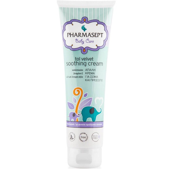 Δώρο Pharmasept Tol Velvet Baby Soothing Cream 100 % Φυσική Ενυδατική Κρέμα για το Πρόσωπο & το Σώμα του Μωρού 20ml
