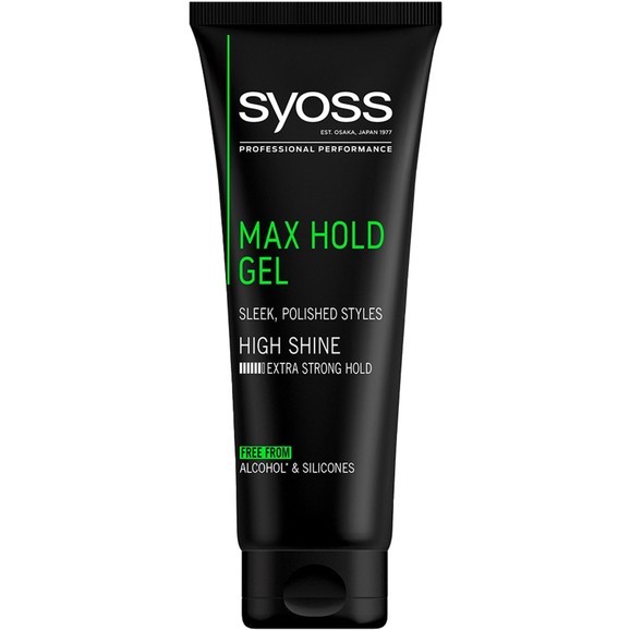 Syoss Max Hold Power Gel Επαγγελματικό Gel Μαλλιών για Δυνατό Κράτημα & Styling Μεγάλης Διάρκειας 250ml