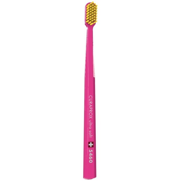 Curaprox CS 5460 Ultra Soft Toothbrush 1 Τεμάχιο - Φούξια/ Κίτρινο