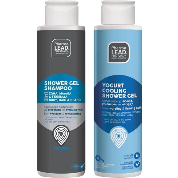 Δώρο Pharmalead Shower Gel Shampoo for Men 100ml & Yogurt Cooling Shower Gel Ενυδατικό Καθαριστικό Gel 100ml Δώρο Pharmalead Shower Gel Shampoo for Men 100ml & Yogurt Cooling Shower Gel Ενυδατικό Καθαριστικό Gel 100ml