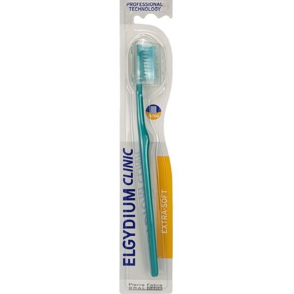Elgydium Clinic Extra-Soft 15/100 Toothbrush 1 Τεμάχιο - Τιρκουάζ