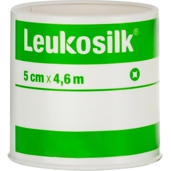 Leukosilk Αυτοκόλλητη Υποαλλεργική Επιδεσμική Ταινία 5cm x 4,6m