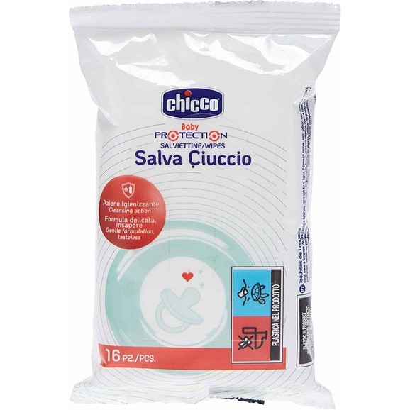 Chicco Wipes Baby Protection Cleansing Action 16 Τεμάχια