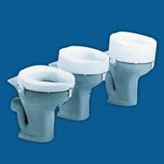 John\'s  Ashby Raised Toilet Seat Ανυψωτικό Τουαλέτας Με Στηρίγματα Λευκό  5 cm 215500