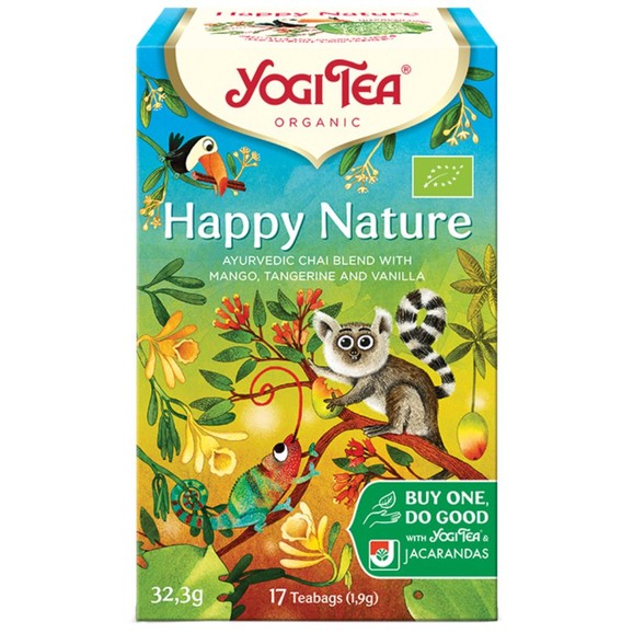 Yogi Tea Happy Nature 17 Teabags (17 Φακελάκια x 1,9g)