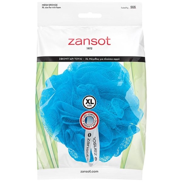 Zansot Mesh Sponge Extra Large 1 Τεμάχιο - Γαλάζιο