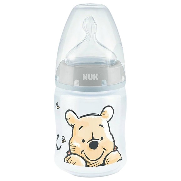 Nuk Disney Winnie the Pooh First Choice Plus PP Non Colic Bottle Grey 0-6m 150ml