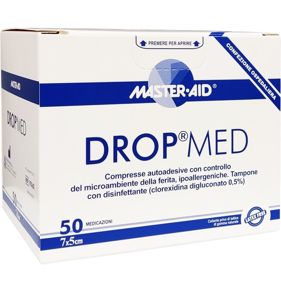Master Aid Drop Med 7cm x 5cm 50 Τεμάχια