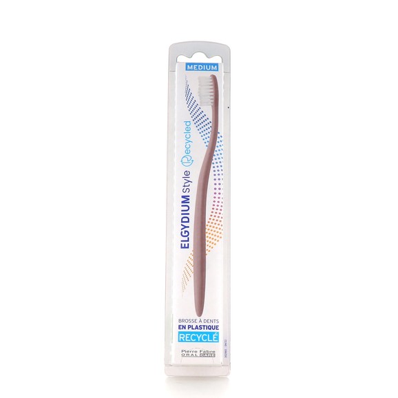 Elgydium Style Recycled Toothbrush Medium 1 Τεμάχιο - Ροζ