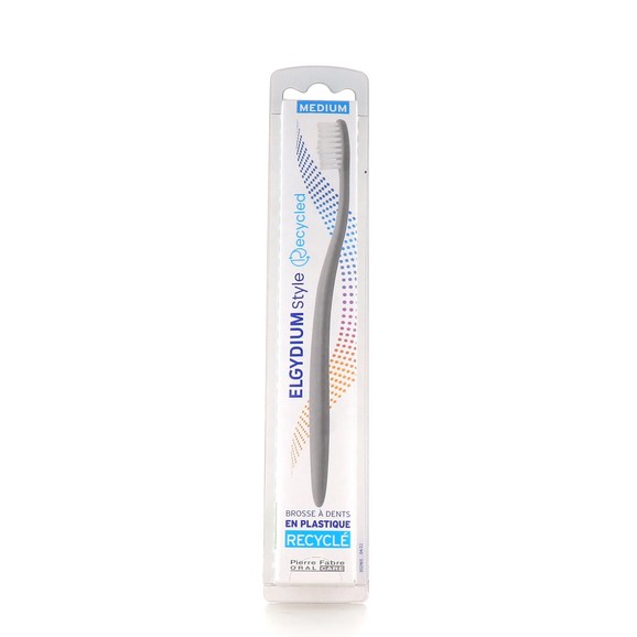 Elgydium Style Recycled Toothbrush Medium 1 Τεμάχιο - Γκρι