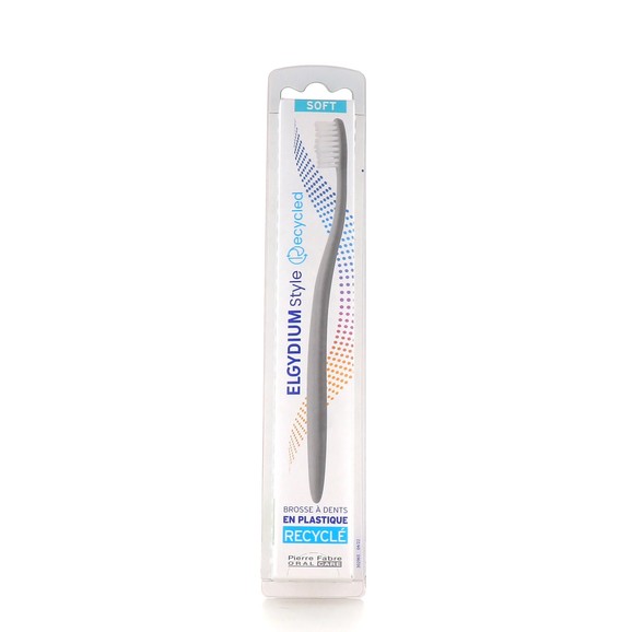 Elgydium Style Recycled Toothbrush Soft 1 Τεμάχιο - Γκρι