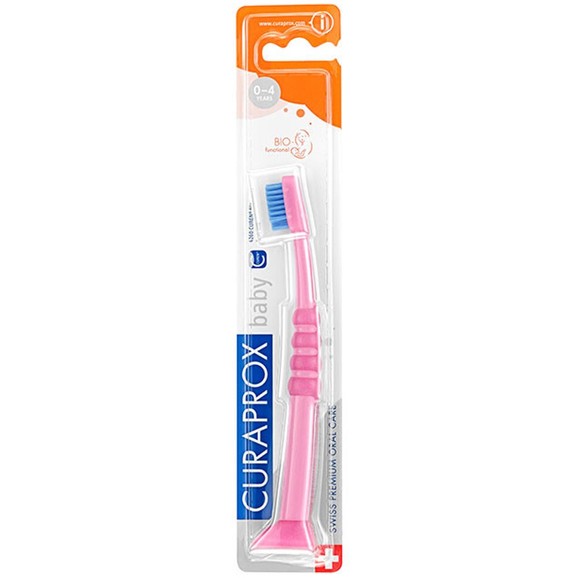 Curaprox Baby CK 4260 Ultra Soft Πολύ Μαλακή Παιδική Οδοντόβουρτσα 1 Τεμάχιο - Ροζ / Μπλε