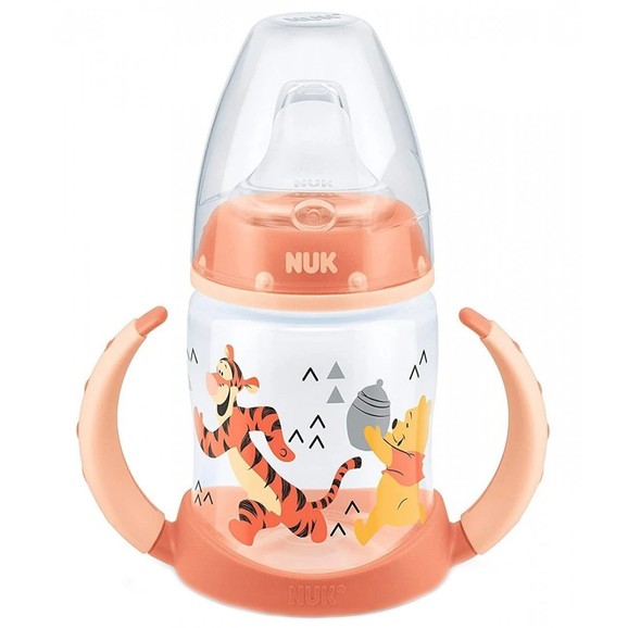 Nuk Disney Winnie the Pooh 6-18m First Choice Learner Bottle 150ml - Πορτοκαλί 2