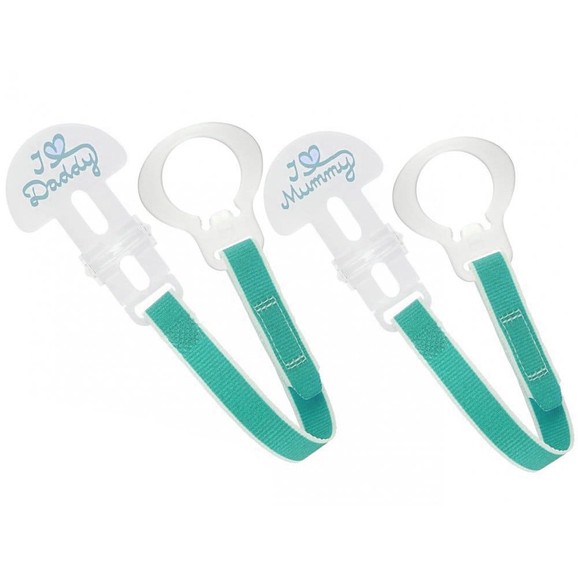 Mam Soother Clip Set 0m+, 2 Τεμάχια - Τιρκουάζ Mam Soother Clip Set 0m+, 2 Τεμάχια - Τιρκουάζ