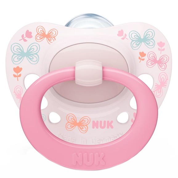 Nuk Signature Silicone Soother 0-6m 1 Τεμάχιο - Ροζ