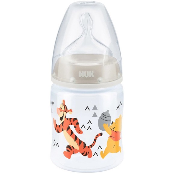 Nuk First Choice Plus Disney Winnie the Pooh 0-6m Anti-Colic Bottle 150ml - Γκρι Nuk First Choice Plus Disney Winnie the Pooh 0-6m Anti-Colic Bottle 150ml - Γκρι