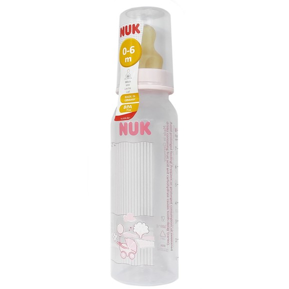 Nuk Classic Feeding Bottle Latex Teat 240ml