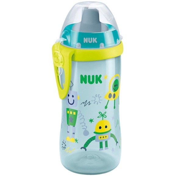 Nuk Soft Straw Flexi Cup 18m+, 300ml - Γαλάζιο