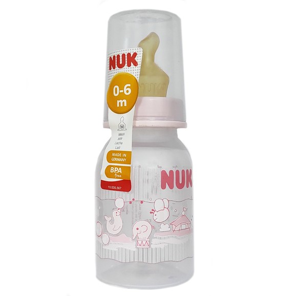Nuk Classic Feeding Bottle Latex Teat 110ml