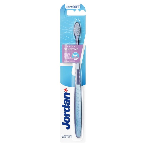 Jordan Target Sensitive Toothebrush Ultra Soft 0.01mm 1 Τεμάχιο - Γαλάζιο