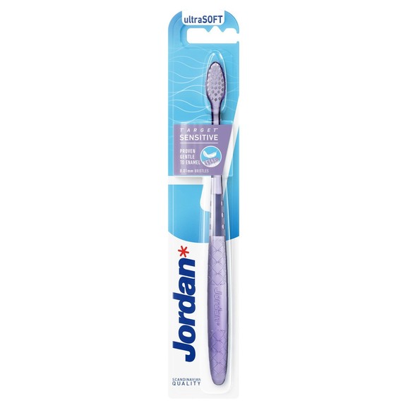 Jordan Target Sensitive Toothebrush Ultra Soft 0.01mm 1 Τεμάχιο - Λιλά
