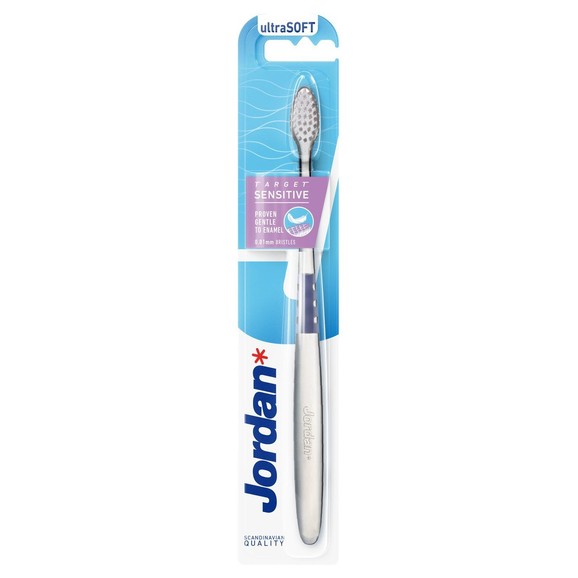 Jordan Target Sensitive Toothebrush Ultra Soft 0.01mm 1 Τεμάχιο - Άσπρο