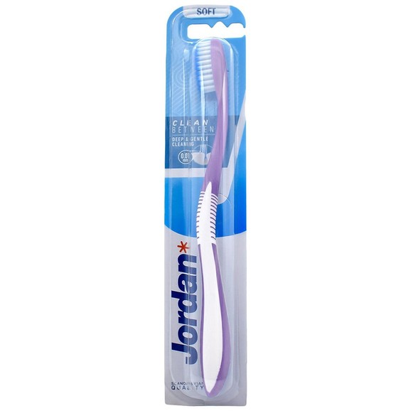 Jordan Clean Between Toothbrush Soft 0.01mm 1 Τεμάχιο, Κωδ 310036 - Μωβ