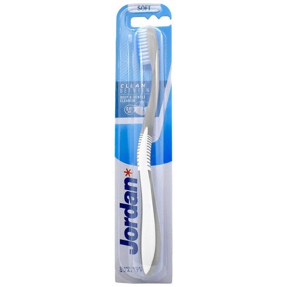 Jordan Clean Between Toothbrush Soft 0.01mm 1 Τεμάχιο, Κωδ 310036 - Γκρι