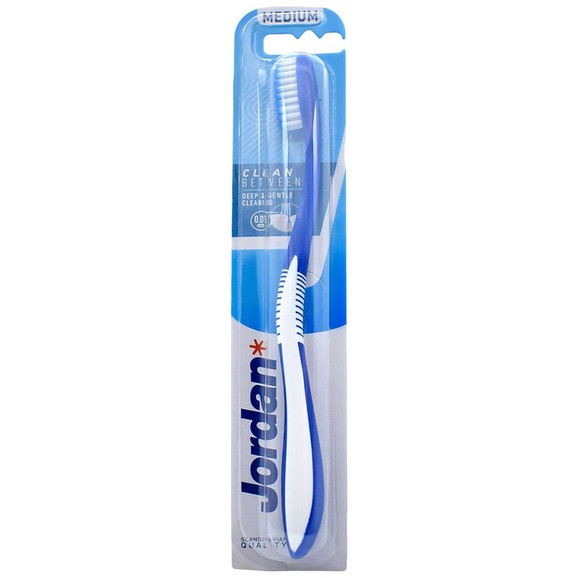 Jordan Clean Between Toothbrush Medium 0.01mm 1 Τεμάχιο, Κωδ 310035 - Μπλε