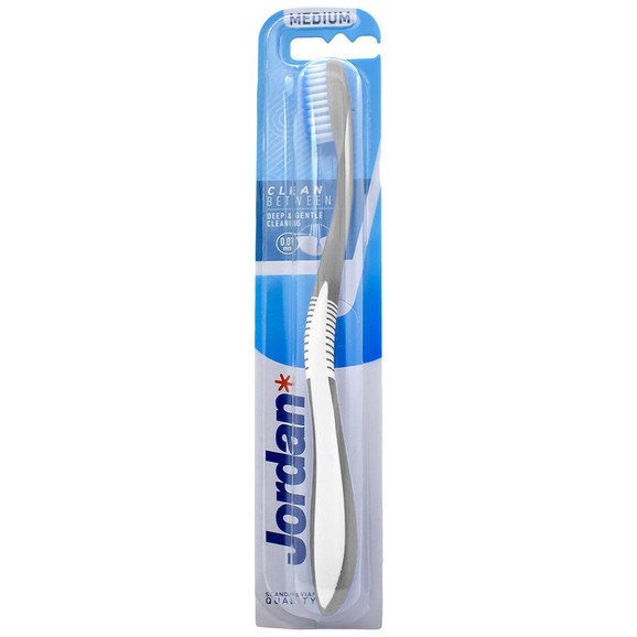 Jordan Clean Between Toothbrush Medium 0.01mm 1 Τεμάχιο, Κωδ 310035 - Γκρι
